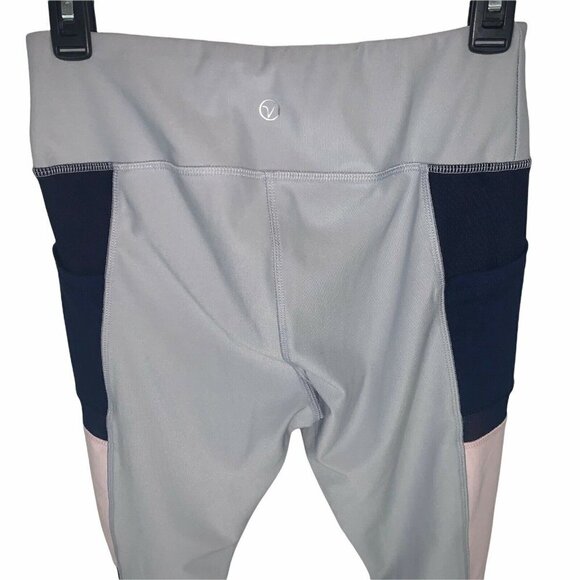 VOGO Athletics Women's M Medium Leggings Mesh Inserts Colorblock Compression Fit - Picture 5 of 5